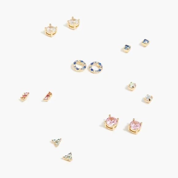 J.Crew Factory Multicolor Beaded Earrings Set - Picture 1 of 5